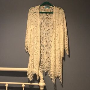 Lace kimono/ cover up
